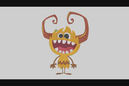 Baby Monster Embroidery Designs Machine File Baby Monster Digital Embroidery File Pattern Instant Download