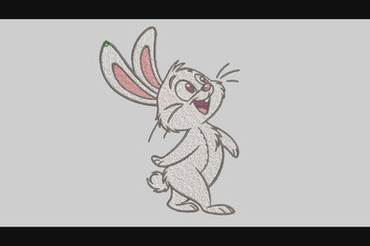 Cute Rabbit Embroidery Designs Machine File 3 sizes Baby Rabbit Digital Embroidery File Pattern Instant Download