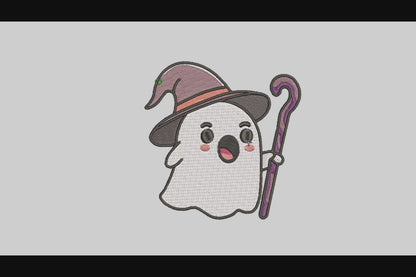 Cute Ghost Embroidery Designs Machine File 3 sizes Baby Ghost Digital Embroidery File Pattern Instant Download Ghost17