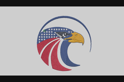 Eagle Icon Embroidery Designs Machine File 3 sizes Eagle Icon Digital Embroidery File Pattern Instant Download