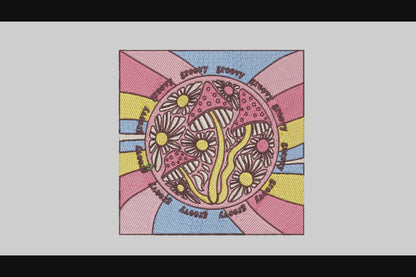 Mushroom Picture Embroidery Designs Machine File Mushroom Picture Digital Embroidery File Pattern Instant Download