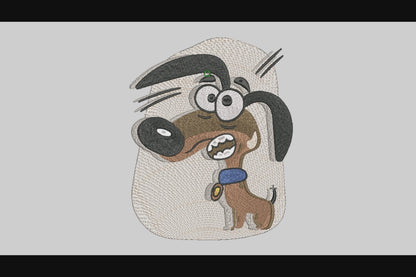 Baby Dog Embroidery Designs Machine File 3 sizes Cute Baby Dog Digital Embroidery File Pattern Instant Download