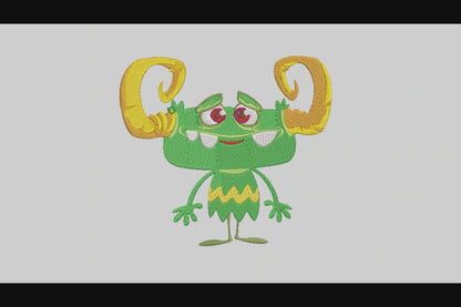 Baby Monster01 Embroidery Designs Machine File Baby Monster01 Digital Embroidery File Pattern Instant Download