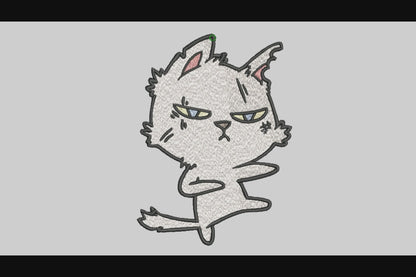 Cute Cat Embroidery Designs Machine File 3 sizes Baby Cat Digital Embroidery File Pattern Instant Download Cat06