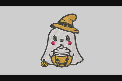 Cute Ghost Embroidery Designs Machine File 3 sizes Baby Ghost Digital Embroidery File Pattern Instant Download Ghost20