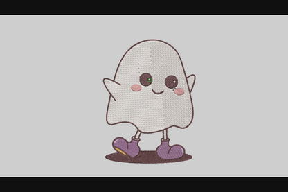Cute Ghost Embroidery Designs Machine File 3 sizes Cute Ghost Digital Embroidery File Pattern Instant Download Ghost04
